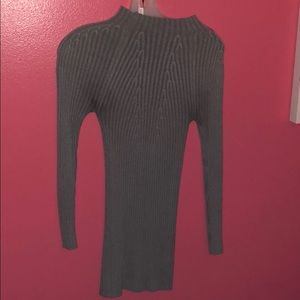 Grey turtle neck dress